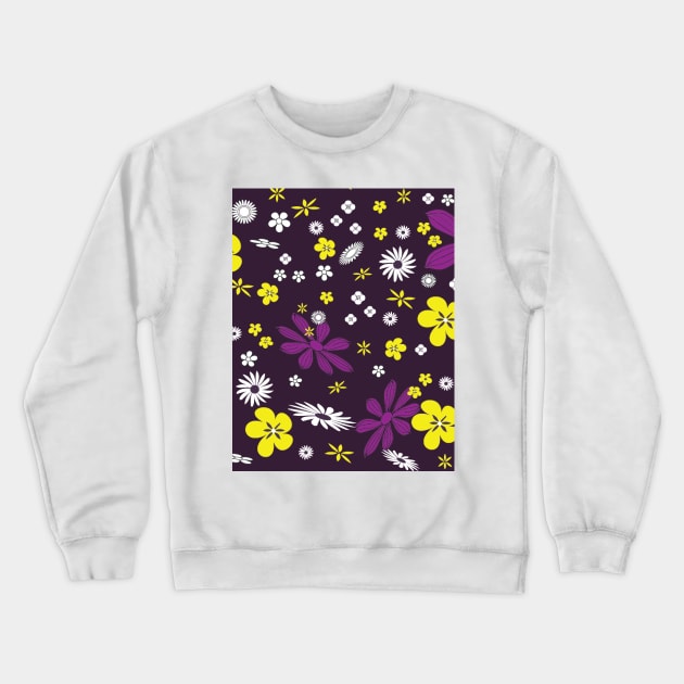 Floral Abstract Art Crewneck Sweatshirt by BruceALMIGHTY Baker